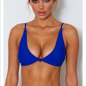 Blue Bikini Top
